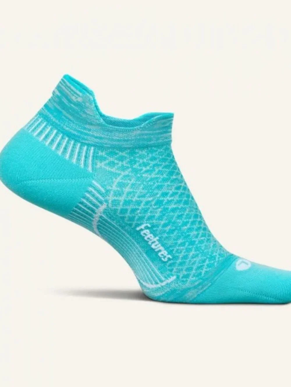 Feetures - Plantar Fasciitis Relief Light Cushion No Show Tab Socks Size Large